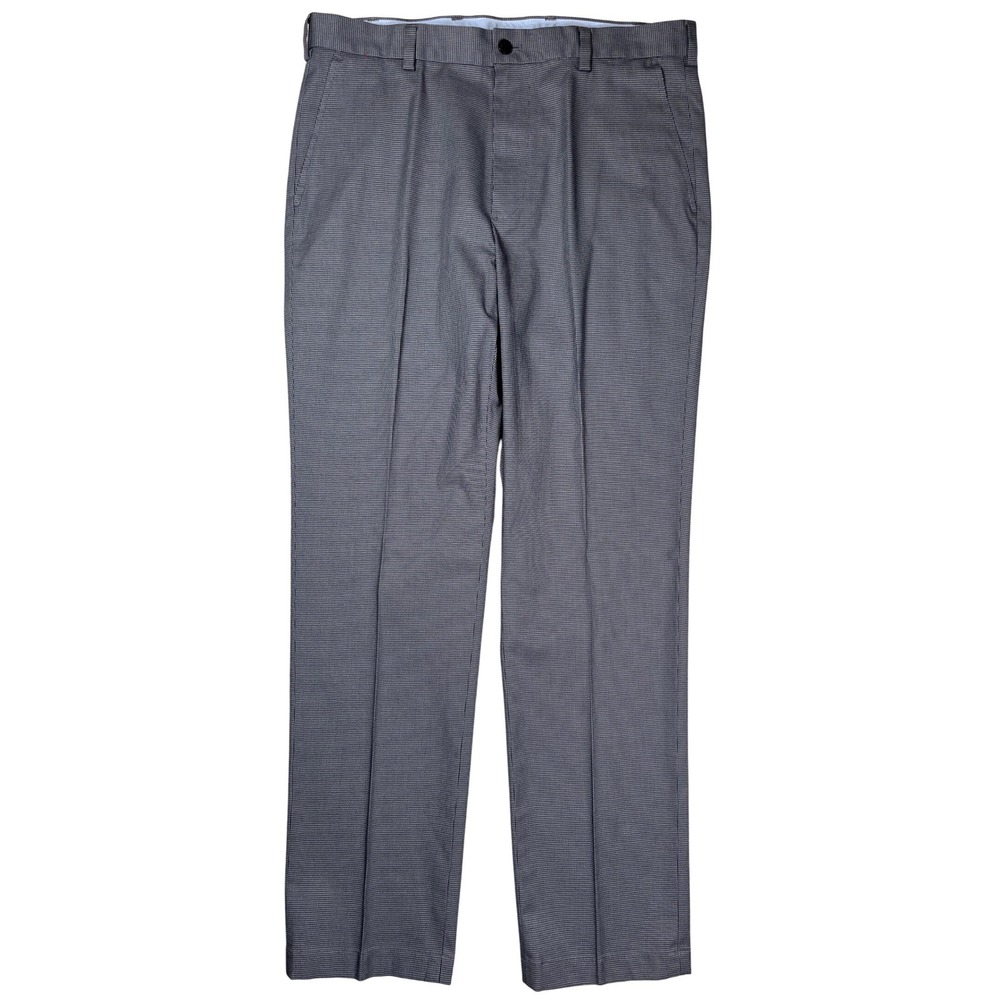 Brooks Brothers‎ Advantage Chino Clark Pants Mens 34x32 Grey Micro Houndstooth